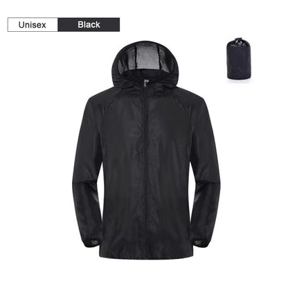 Camping Rain Jacket Men Women Waterproof Sun Protection Clothing Fishing Hunting Clothes Quick Dry Skin Windbreaker with Pocket